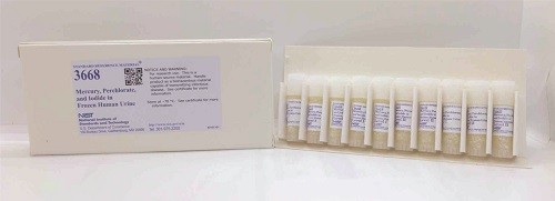 SRM 3668  冷凍人尿中的汞、高氯酸鹽和碘化物標準品